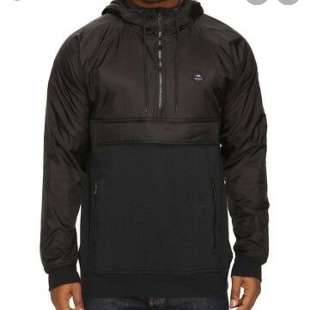 Men’s rvca black pullover hoodie
